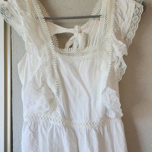 White Peplum Blouse